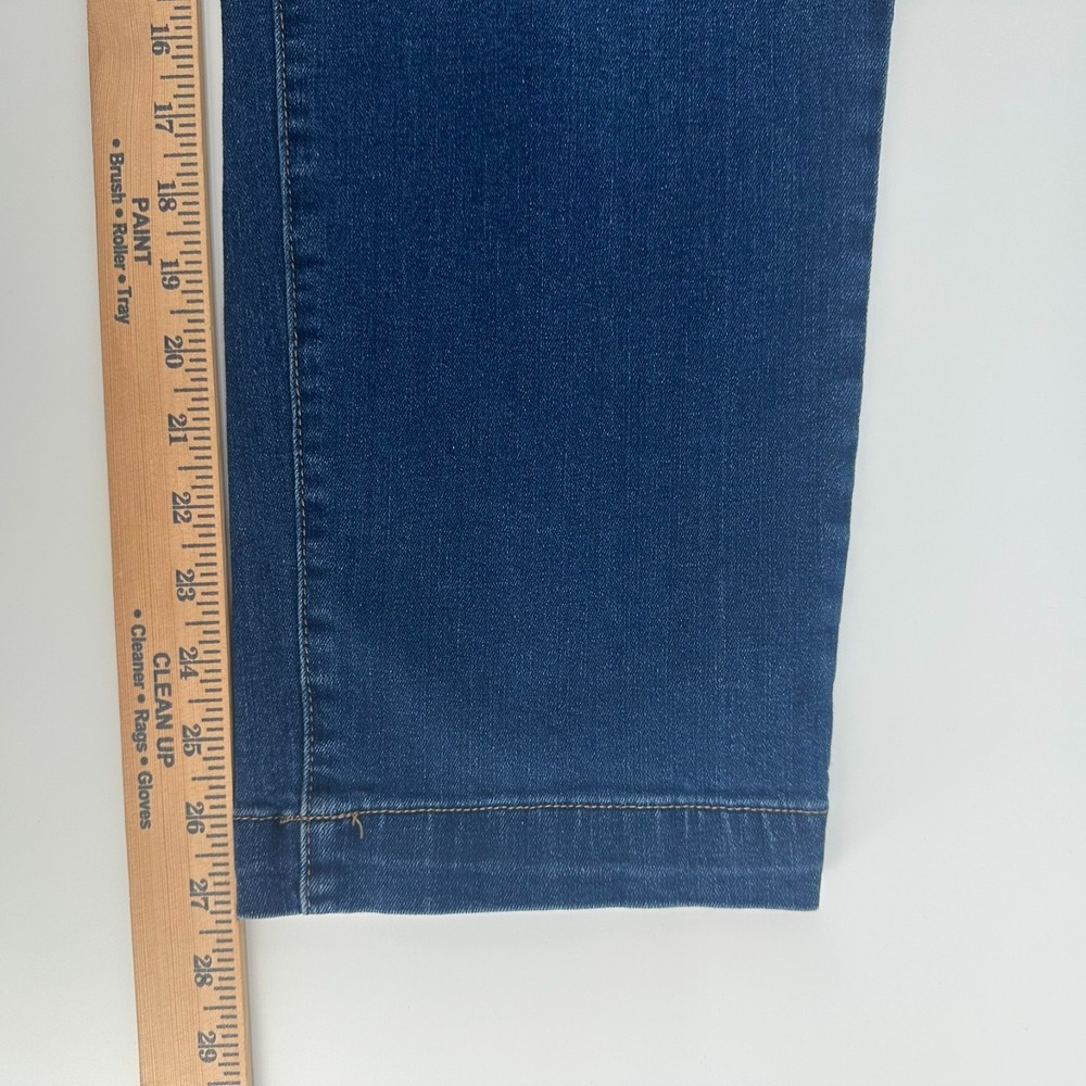 Nicole Miller Jeans Womens 12 Blue Denim Soho High-Rise Straight Leg Medium Wash - Picture 10 of 10